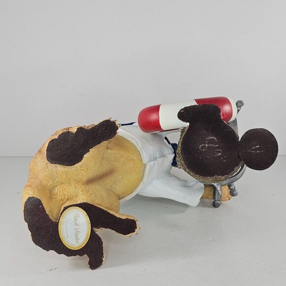 Golden Retriever Nautical Figurine In Sailor Outfit Ship Wheel By Punch Studio - Picture 7 of 8